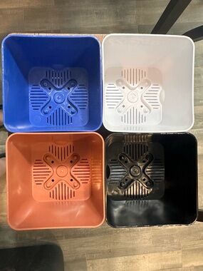 Versatile Square Plant Pot Self Watering- Blue, White, Terracotta, Black